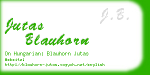 jutas blauhorn business card